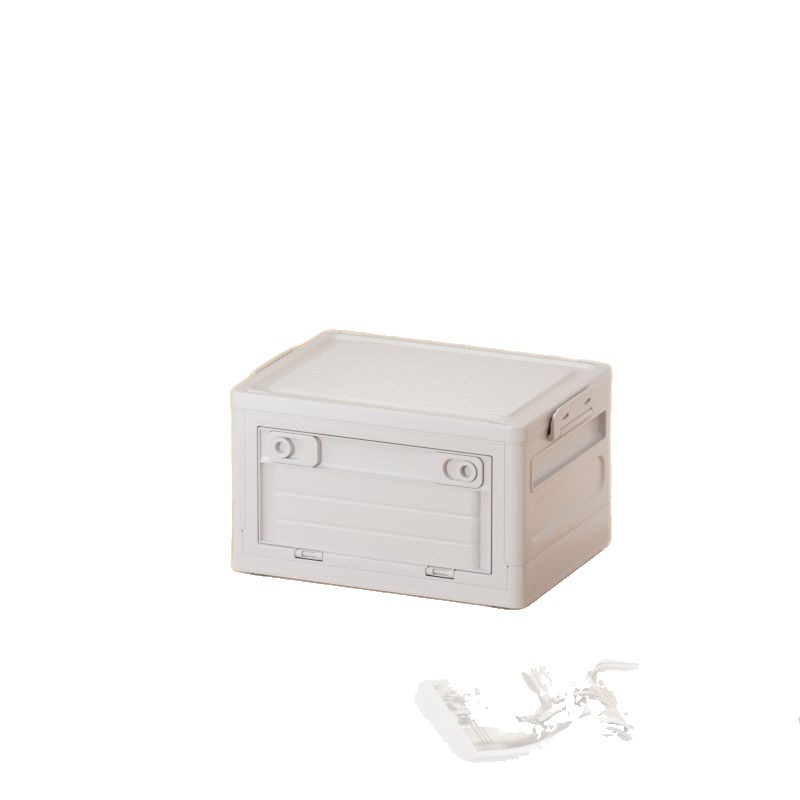 Prozirna sklopiva kutija za pohranu s poklopcem, 30–40 L, plast, japanskog stila