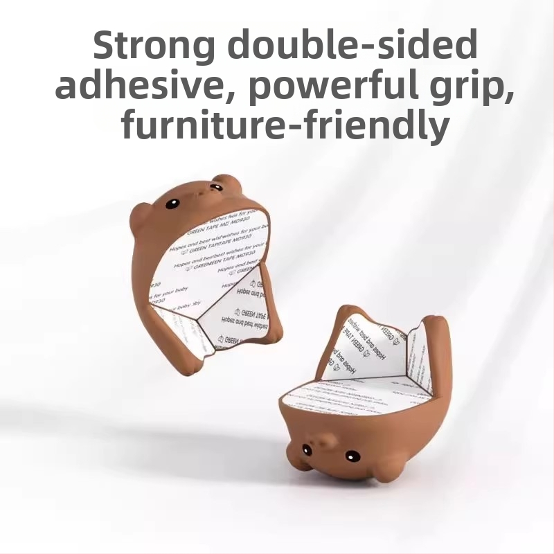 Ochranný roh stola a digestora, mäkký silikón, pravouhlý roh, karikatúrny dizajn