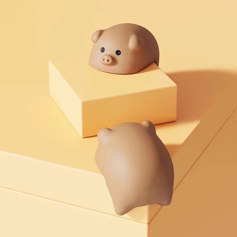 Защитник за ъгъл на маса и кухненския аспиратор, мек силикон, правоъгълен ъгъл, анимационен дизайн