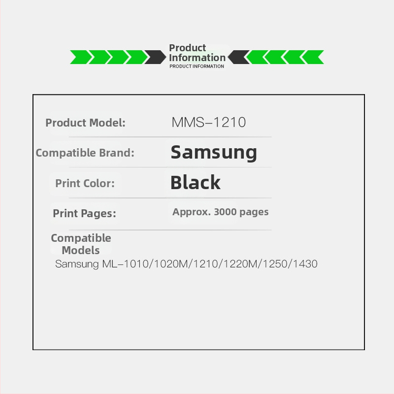 OA-Print toner cartridge za Samsung ML-1010/1020M/1210/1220M/1250/1430 lasersko – ponovno napunjivo, 3000 stranica (5% pokriće), kompatibilno s ML-1210D3