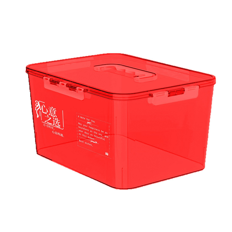 PET plastična kutija za pohranu, kapacitet 10–20 L, prozirna kutija s poklopcem na klik