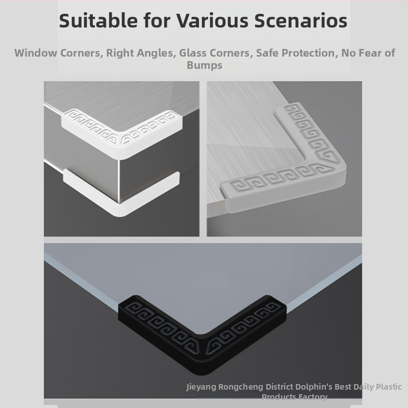 Ochranný kryt rohu okna, proti kolízii, priehľadný, pravouhlý tvar; Pôvod: Jieyang, Guangdong