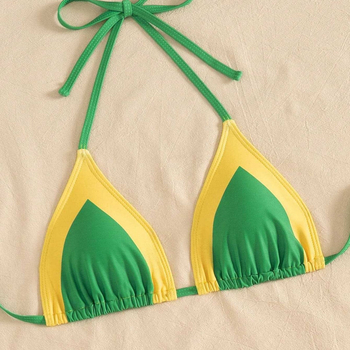 Ženski kupaći kostim u europsko-američkom stilu, seksi, bez žice, s jastučićima za grudi; materijal: 82% poliester, 18% spandex; težina 200 g; bez rukava; pogodan za plivanje i vodene sportove