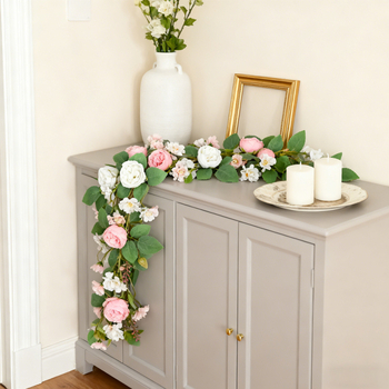 Meihon Τεχνητό κλαδάκι λουλουδιών από μεταξωτό ύφασμα – ποικιλία Lulian, βάση λουλουδιού, για εσωτερική διακόσμηση γάμου