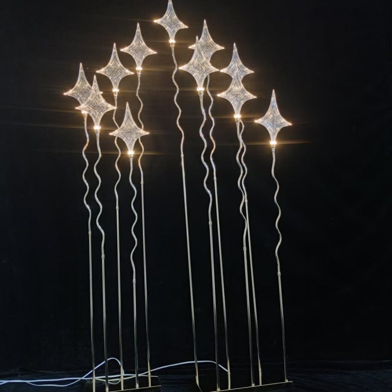 Vjenčani rekvizit rasvjete: Road Light s 5 glavama Lucky Star, od željeza, kartonska ambalaža