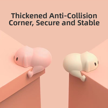 Силиконов предпазител за ъгъл на мебели с форма на кученце – защита от удари, пакет 1000 бр.