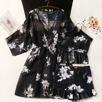 Ženski kupaći set, jednostavan uzorak, visok struk, dugi rukavi, jastučići za prsni koš; poliester-elastični 94/6