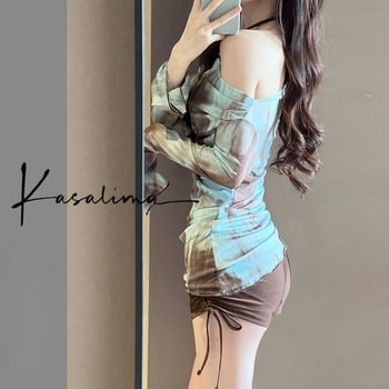 Ženski trodijelni bikini set, model 2026, seksi push-up, za male grudi, prekrivanje trbuha, vitkija silueta, za termalne izvore i odmor
