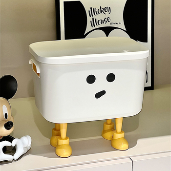 Kutija za skladištenje s karikaturalnim uzorkom, model 9066, plastika, za dnevni boravak, višestruka namjena.