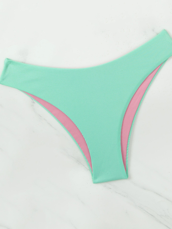 Ženski Push-Up dvodijelni bikini set, visoka elastičnost, umetci za prsa, gornji dio bez rukava, poliester materijal
