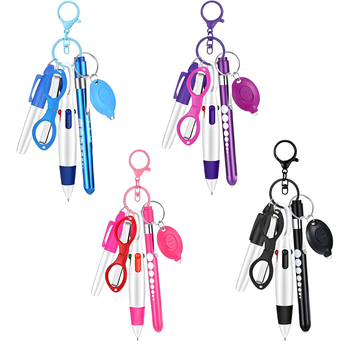 Σετ στυλό με περιδέραιο νοσοκόμας, ψαλίδι και αναδιπλούμενο highlighter