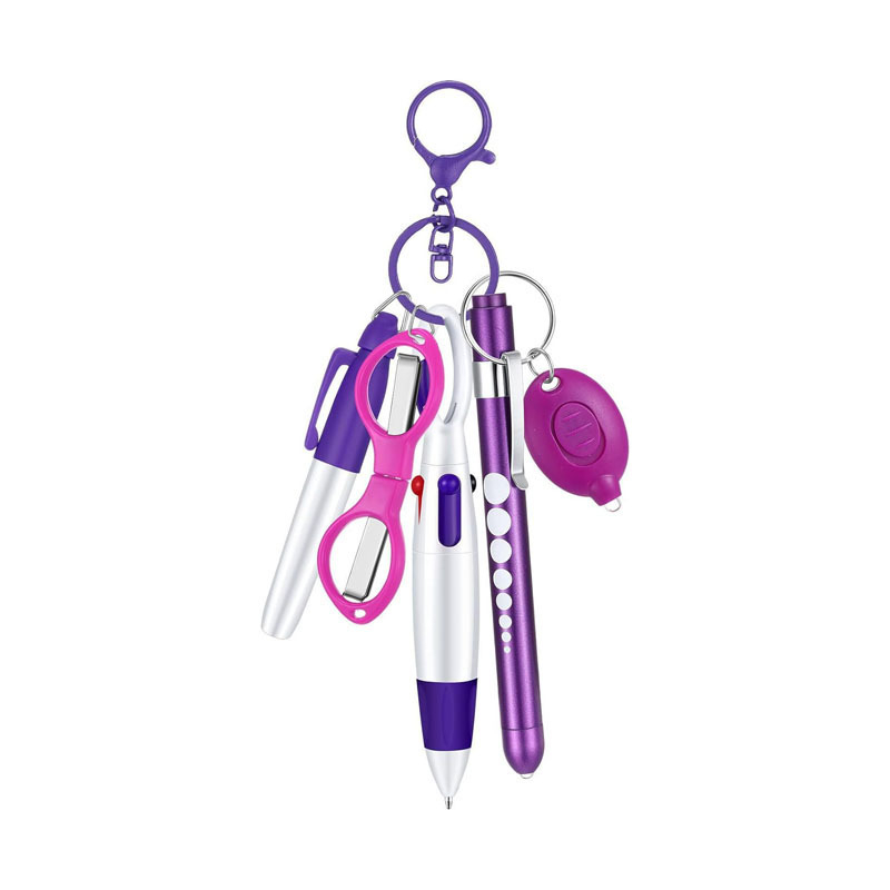 Σετ στυλό με περιδέραιο νοσοκόμας, ψαλίδι και αναδιπλούμενο highlighter