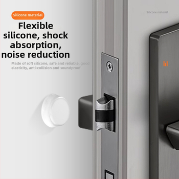 Samolepiaca polguľová podložka na dvierka skrinky – priehľadný PU, protišmyková, proti kolíziám, tichý nábytok (Guľová, PU, Transparentná, Samolepiaca, Protišmyková/Proti kolíziám)