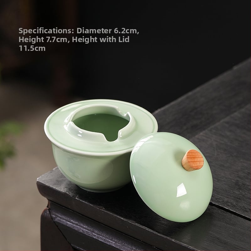 Scrumieră ceramică cu capac, siglă imprimată, pentru uz casnic și birou, ambalaj de 100 bucăți