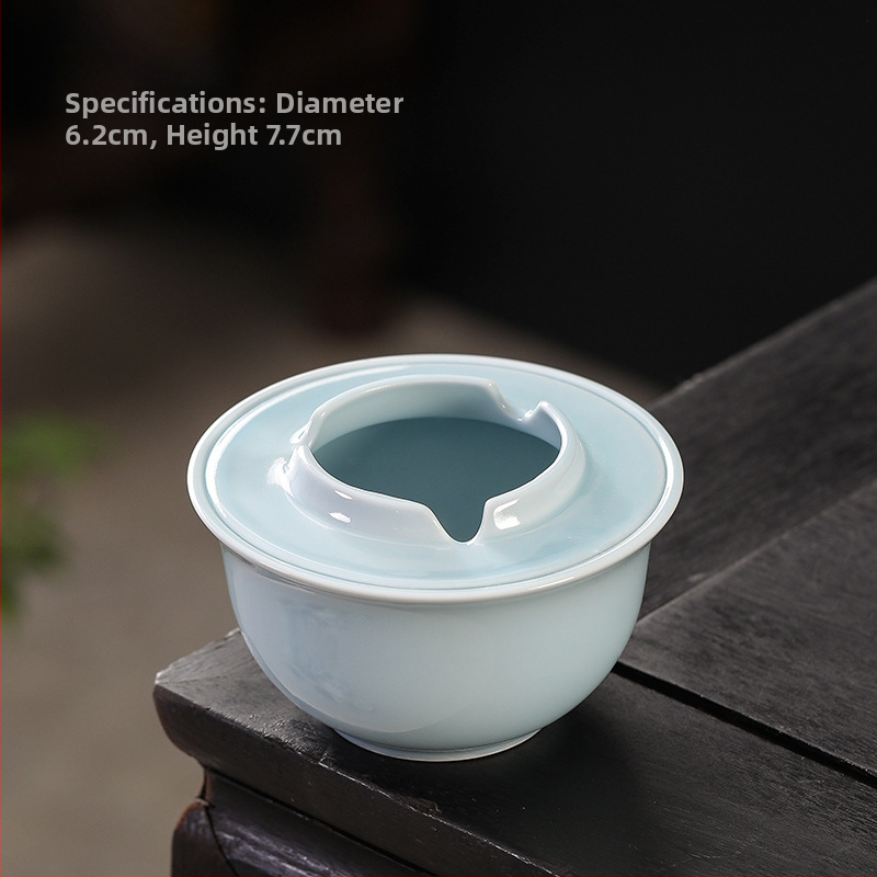 Scrumieră ceramică cu capac, siglă imprimată, pentru uz casnic și birou, ambalaj de 100 bucăți