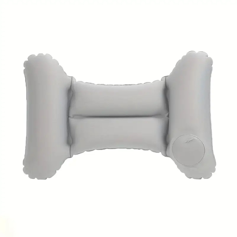 Naduvani H-oblik podrške za donji dio leđa, PVC flocking/TPU, model ZJM-YK063, 93 g, prenosivi putni jastuk