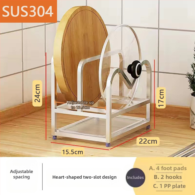 Stojan na dosky z nehrdzavejúcej ocele 304 — multifunkčný a presúvateľný, moderný minimalistický dizajn