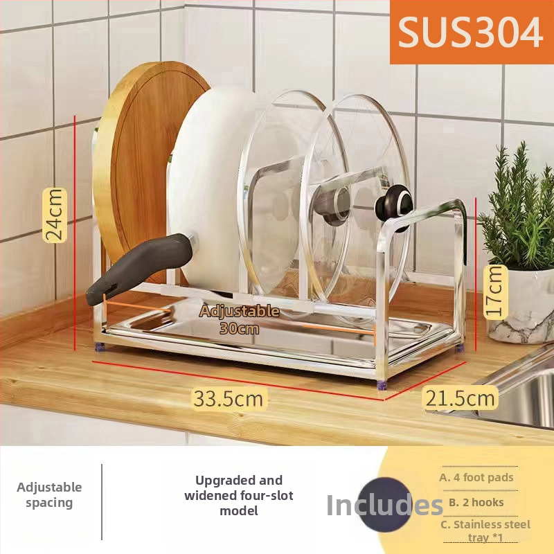 Stojan na dosky z nehrdzavejúcej ocele 304 — multifunkčný a presúvateľný, moderný minimalistický dizajn