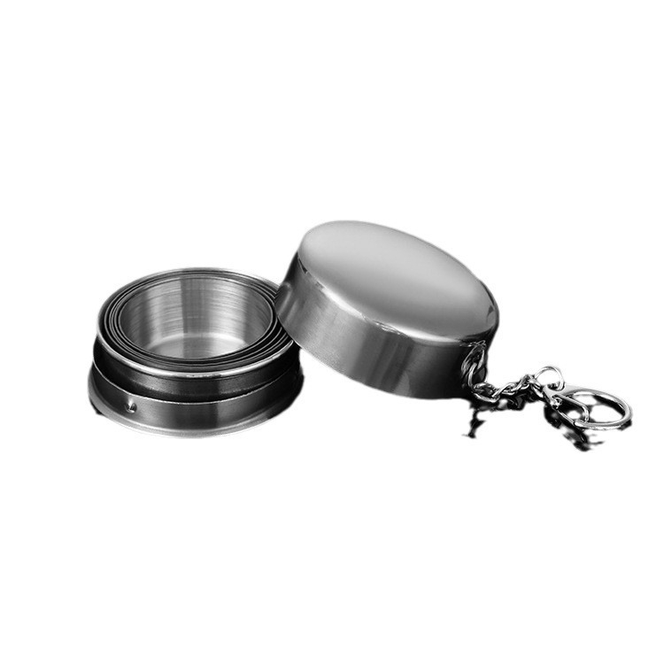 Cupe pliabile din oțel inoxidabil pentru clătirea gurii și periuța de dinți, portabil, telescopic (Material: oțel inoxidabil; Stil: Casual; Portabil; Telescopic; Pliabil)