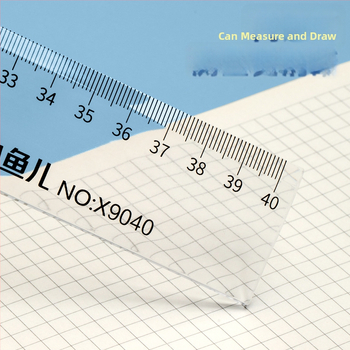 Ravnalo Small fish 9040, plastično, ravno