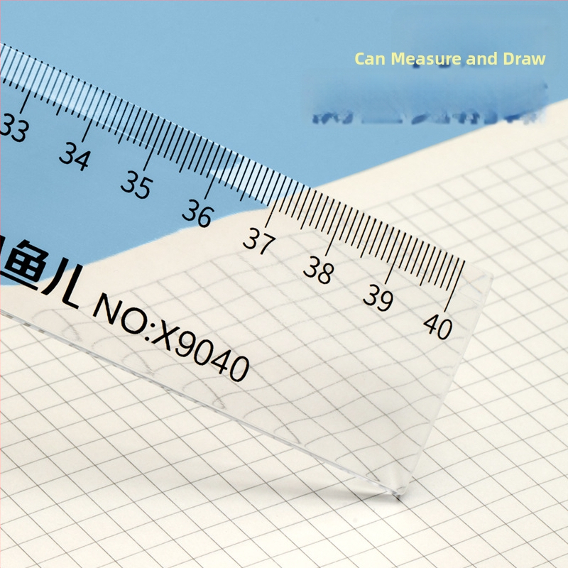 Ravnalo Small fish 9040, plastično, ravno