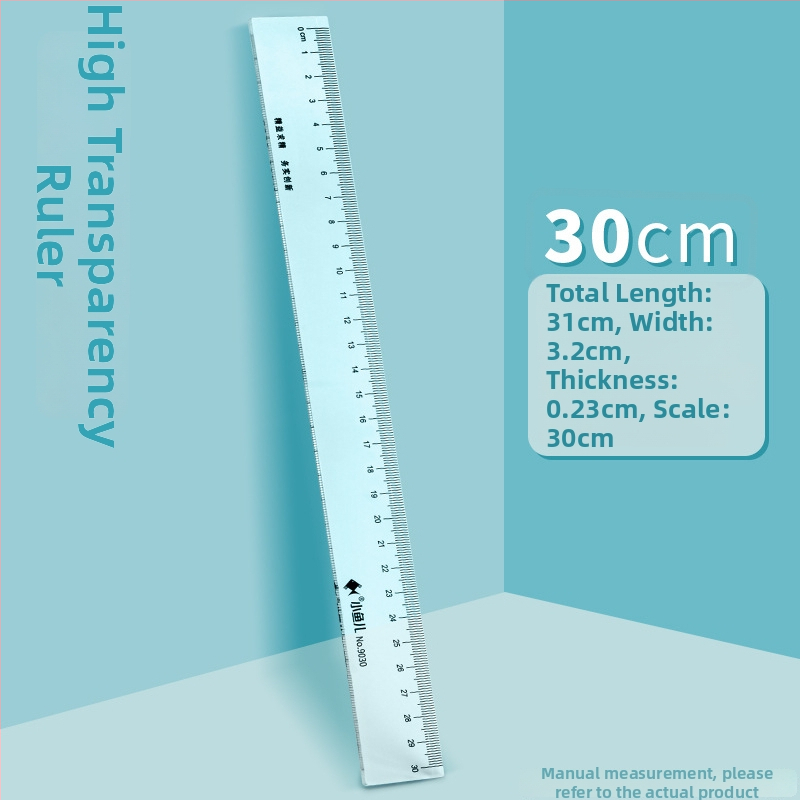 Ravnalo Small fish 9040, plastično, ravno