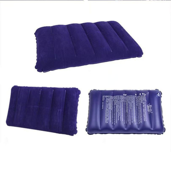 Надуваема правоъгълна PVC пътна възглавница за възрастни – единичен потребител, лумбална опора