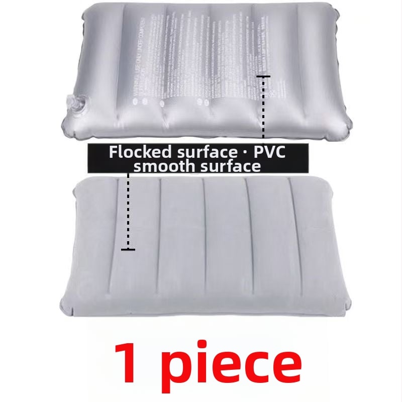 Надуваема правоъгълна PVC пътна възглавница за възрастни – единичен потребител, лумбална опора