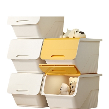 Cutie de depozitare pentru jucării cu capac flip-top și deschidere înclinată, plastic PP, 30–40 L, rezistentă la praf, multifuncțională