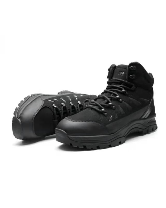 Jihua 3535 Bocanci de drumeție – Înălți, căptușiți cu lână, partea superioară din piele sintetică, talpă Phylon, talpă din cauciuc natural