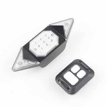 Lumină spate pentru bicicletă, semnal de virare, telecomandă fără fir, reîncărcabilă pentru biciclete de munte