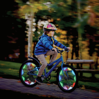 Lumină pentru spițe bicicletă | model de 30 imagini | baterie AAA | Personalizare: Da