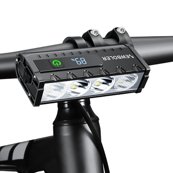 NEWBOLER Lampa frontală pentru bicicletă – Ultra-luminoasă pentru ciclism nocturn pe biciclete de drum