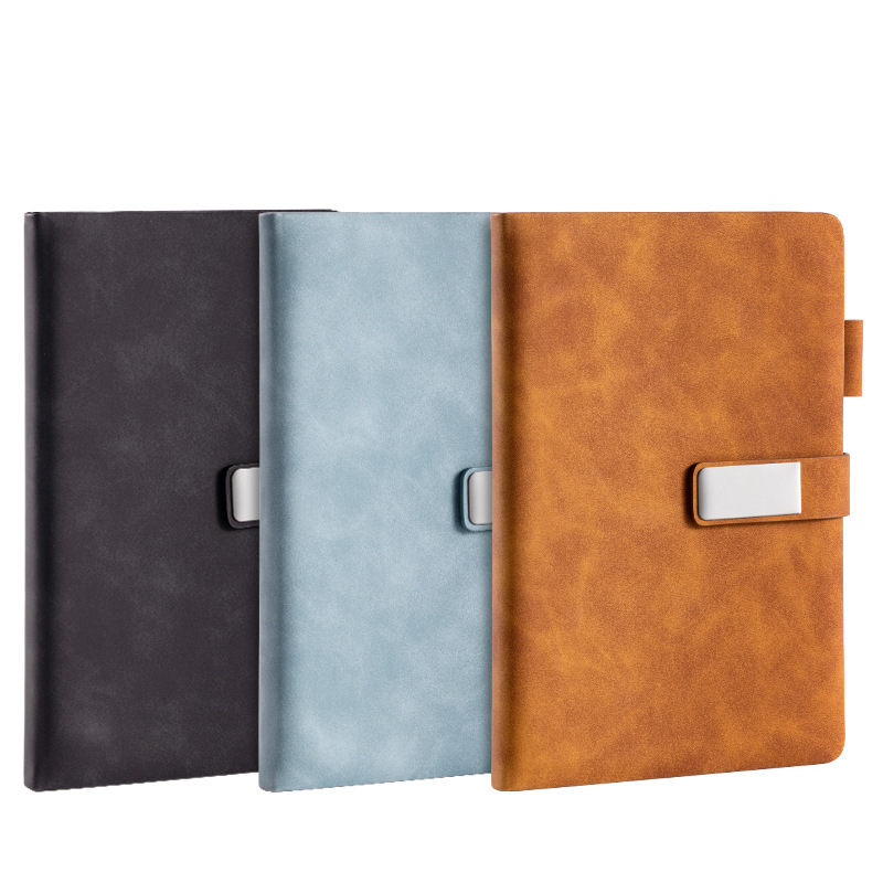 Deli jurnal de afaceri personalizabil cu cataramă, husă PU groasă, 80 de pagini, legare fără sârmă, hârtie crem 70 g/m²