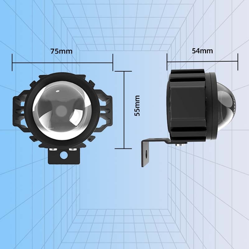 Lumină frontală pentru bicicletă electrică cu claxon, pentru biciclete pliabile, proiector din aliaj de aluminiu, rezistentă la apă