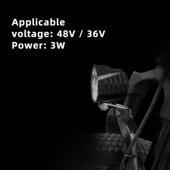 12W sklopni prednji svjetlosni dio za električni motocikl, vodootporan LED visoke svjetline, s upozoravajućim rogom