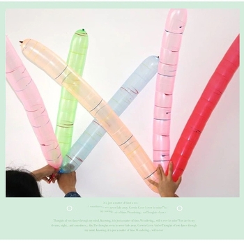 Lateks balon za ukrašavanje, igrački balon, oblik Magic Strip, ispisani logo, IP odobrenje: Ne