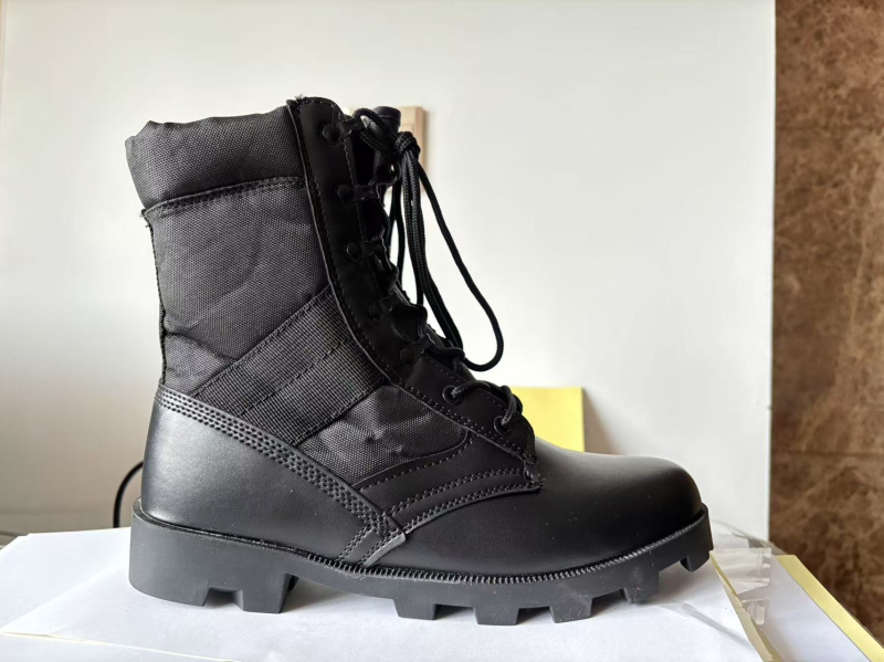 Uniszex magas szárú taktikai bakancs, lélegző Oxford anyagból, kültéri túrákhoz és hegymászáshoz