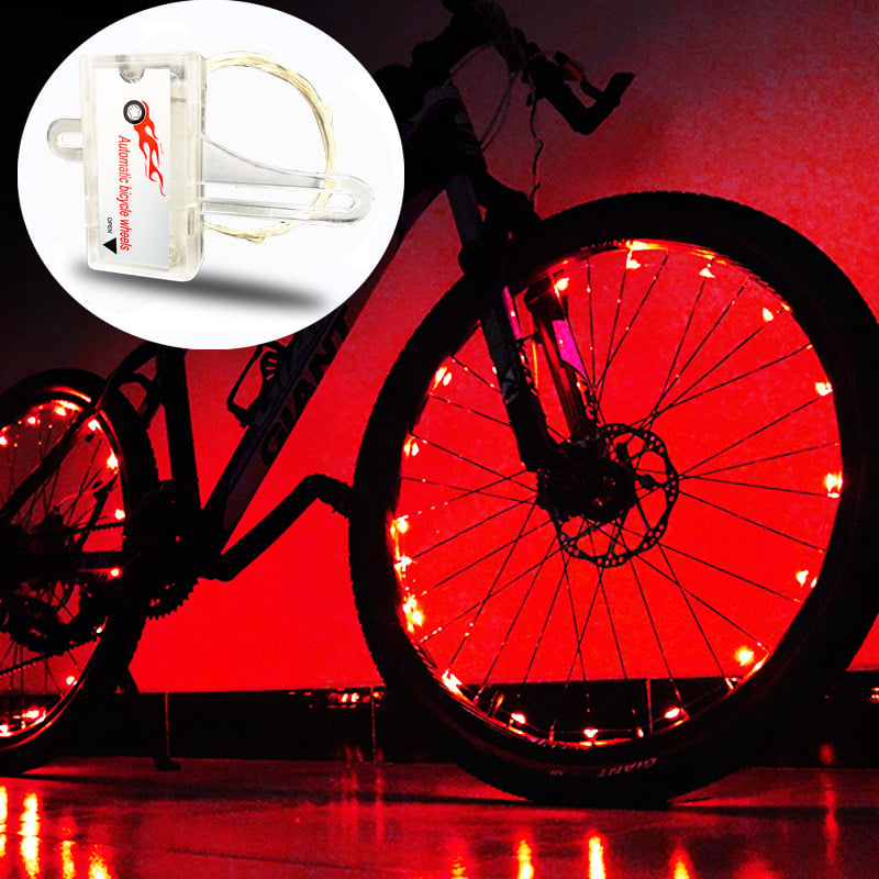 Svetla za naplatke za planinski bicikl s inteligentnim automatskim uključivanjem/isključivanjem, šarene LED diode i dvostruko senzor osvjetljenja | Brand: WIMBIKE; Licencirana privatna marka: Da; Prilagodba obrade: Da