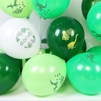 Lateks balon okruglog oblika s karikaturom dinosaura, pojačan latex