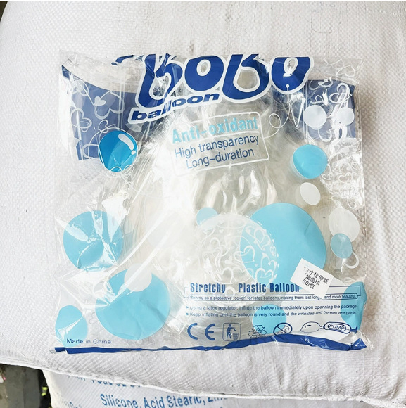 Many Wave Ball balon, prozirni plast, okrugli, bez loga