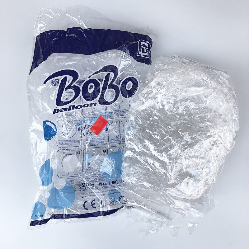 Many Wave Ball balon, prozirni plast, okrugli, bez loga