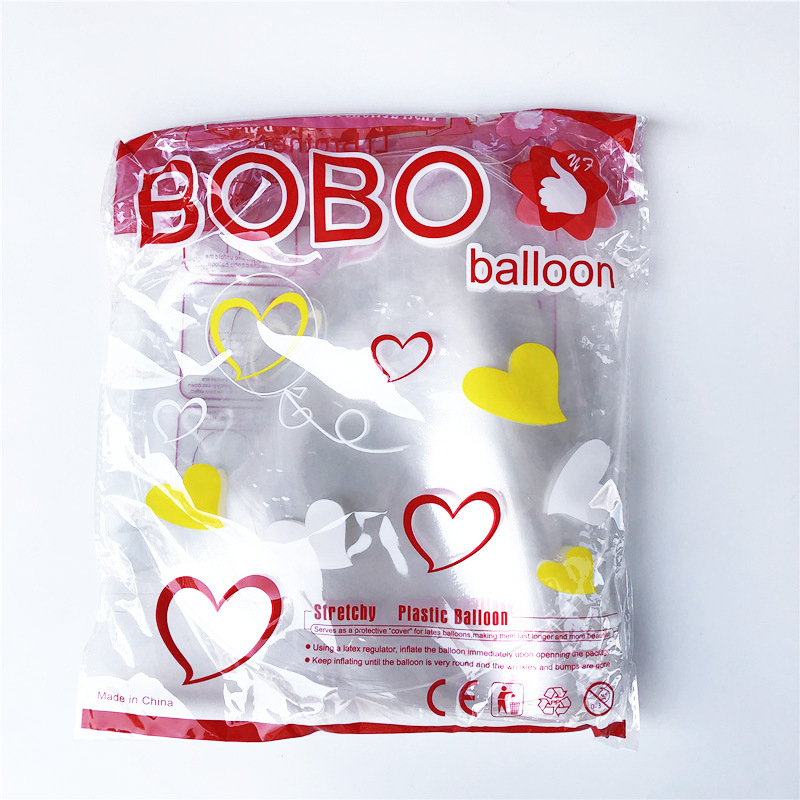 Many Wave Ball balon, prozirni plast, okrugli, bez loga