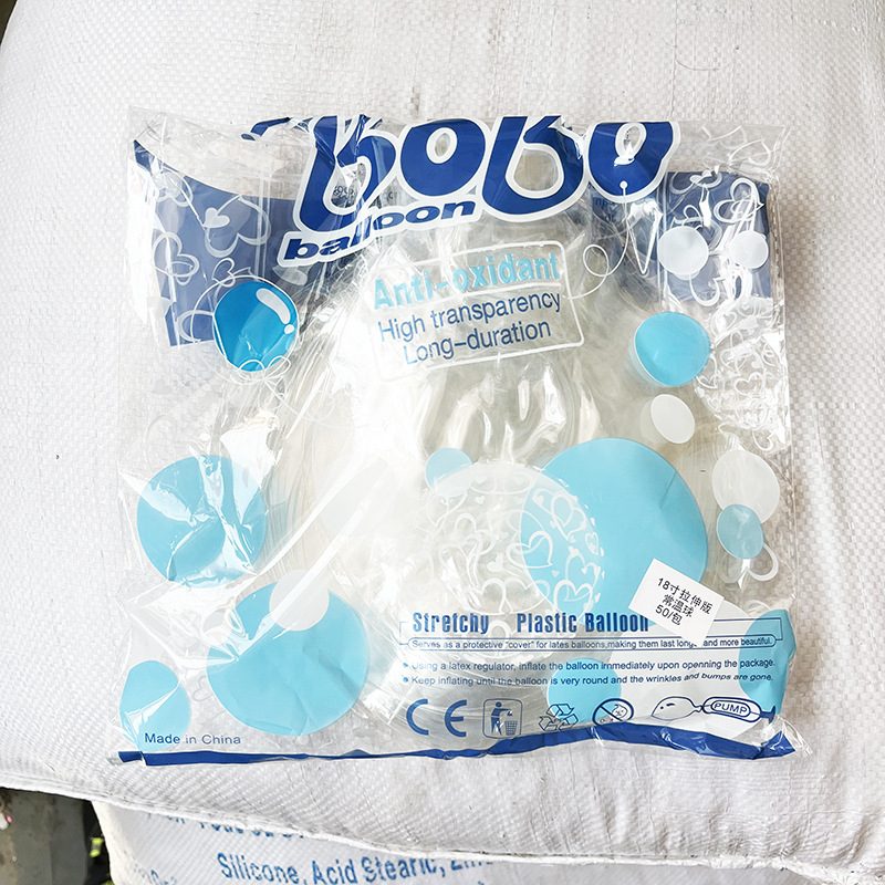 Many Wave Ball balon, prozirni plast, okrugli, bez loga