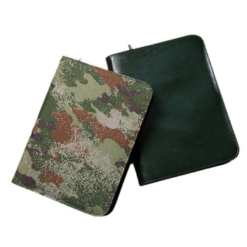 Зипер тефтер с подвижен бележник и камуфлажен дизайн, модел Dy25-105, 6 дупки, 100 листа