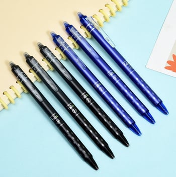 Θερμοδιαγραπτικό στυλό για μαθητές με μηχανισμό κλικ — Minimalist Diamond Erasable Pen, ανοξείδωτο άκρο, πλαστικό περίβλημα