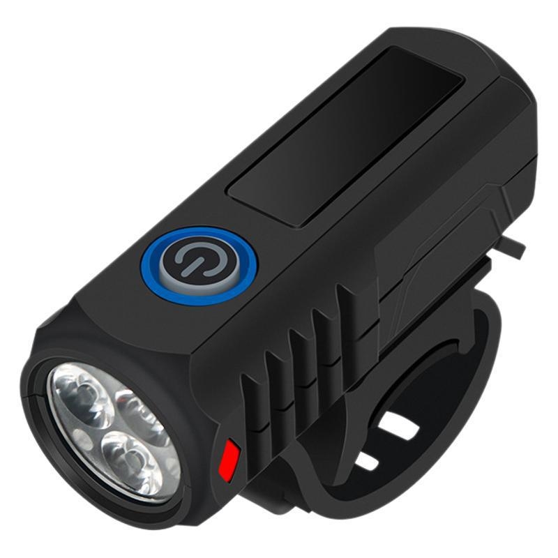 Prednja svjetiljka za bicikl USB punjenje za noćnu vožnju, visoka jas MTB svjetlo upozorenja; prilagodba dostupna; nije uvezeno; bez privatnih marki.