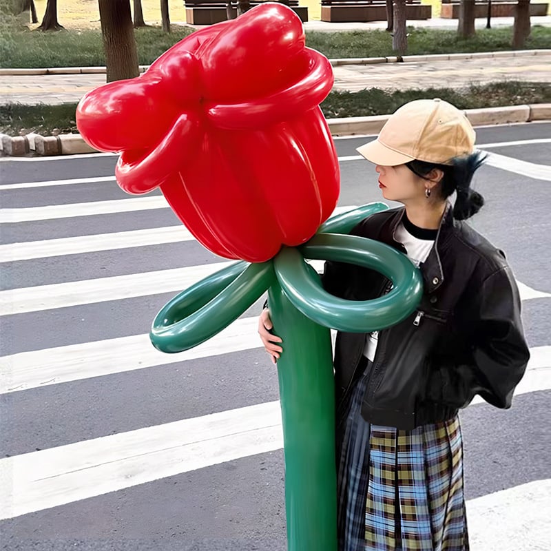 Shicai balon od aluminijske folije, Valentinovo dekor, rekvizit za fotografije, bez loga