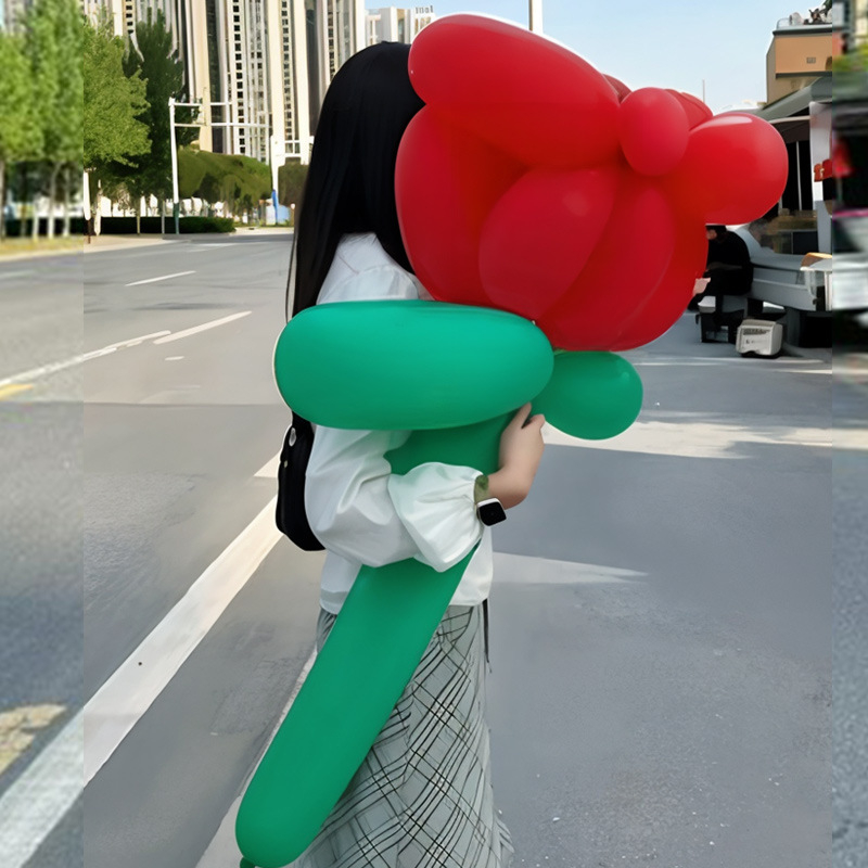 Shicai balon od aluminijske folije, Valentinovo dekor, rekvizit za fotografije, bez loga