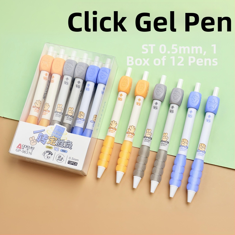 Gel Pen Turn the Pen: 360° περιστρεφόμενος μηχανισμός, άκρη τύπου St, πλαστικό περίβλημα, μη διαγράφεται, συσκευασία σε κουτί